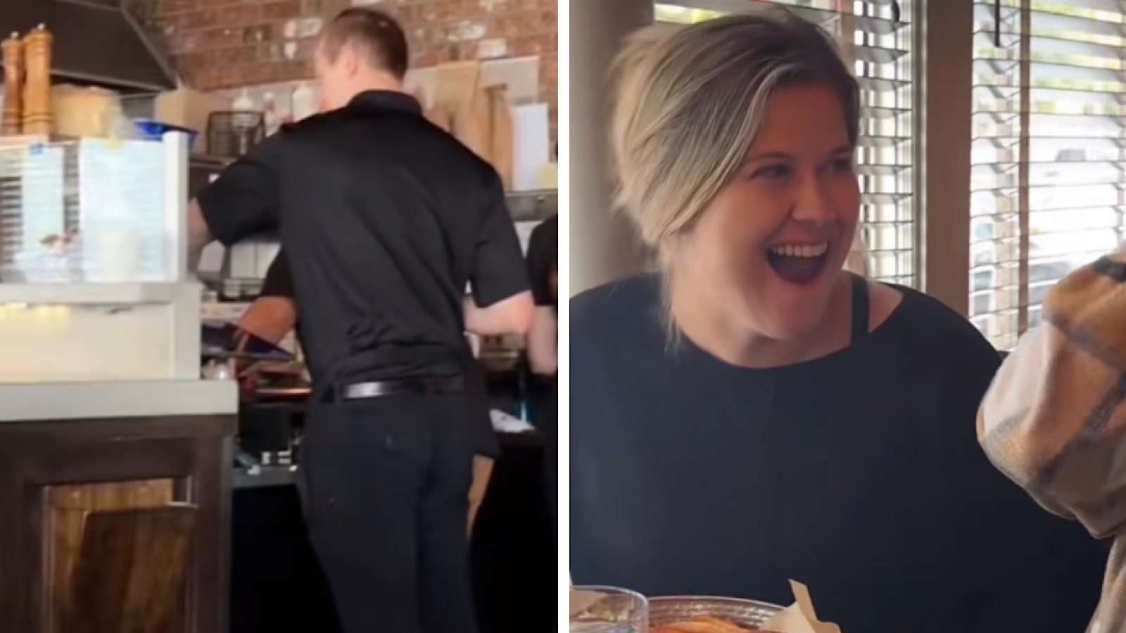 girl asked her server to be her wedding date and he showed up