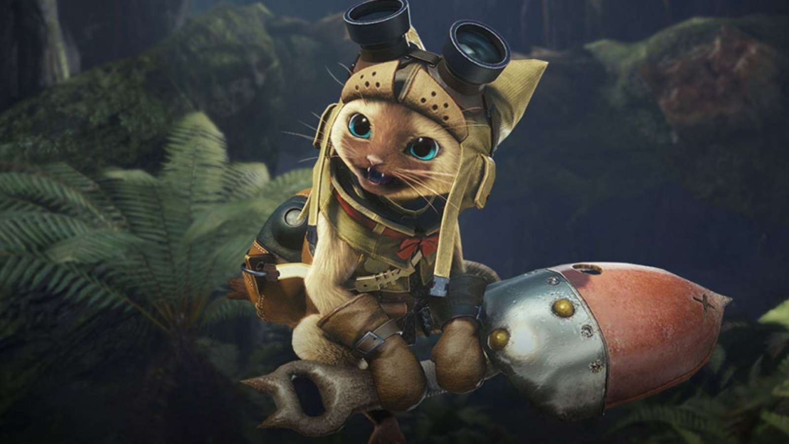 Monster Hunter Palico in a forest