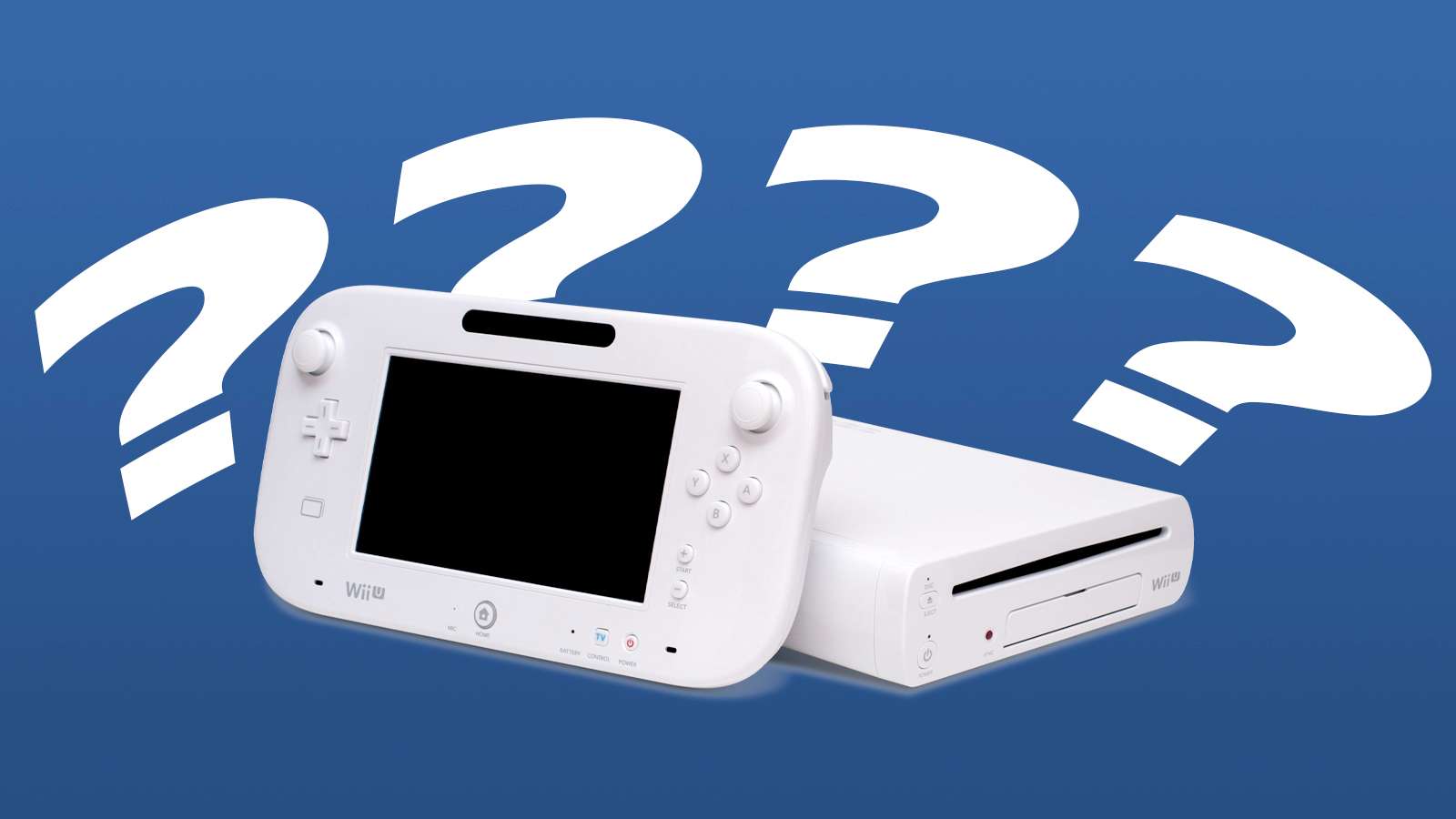 wii u with question marks behind it