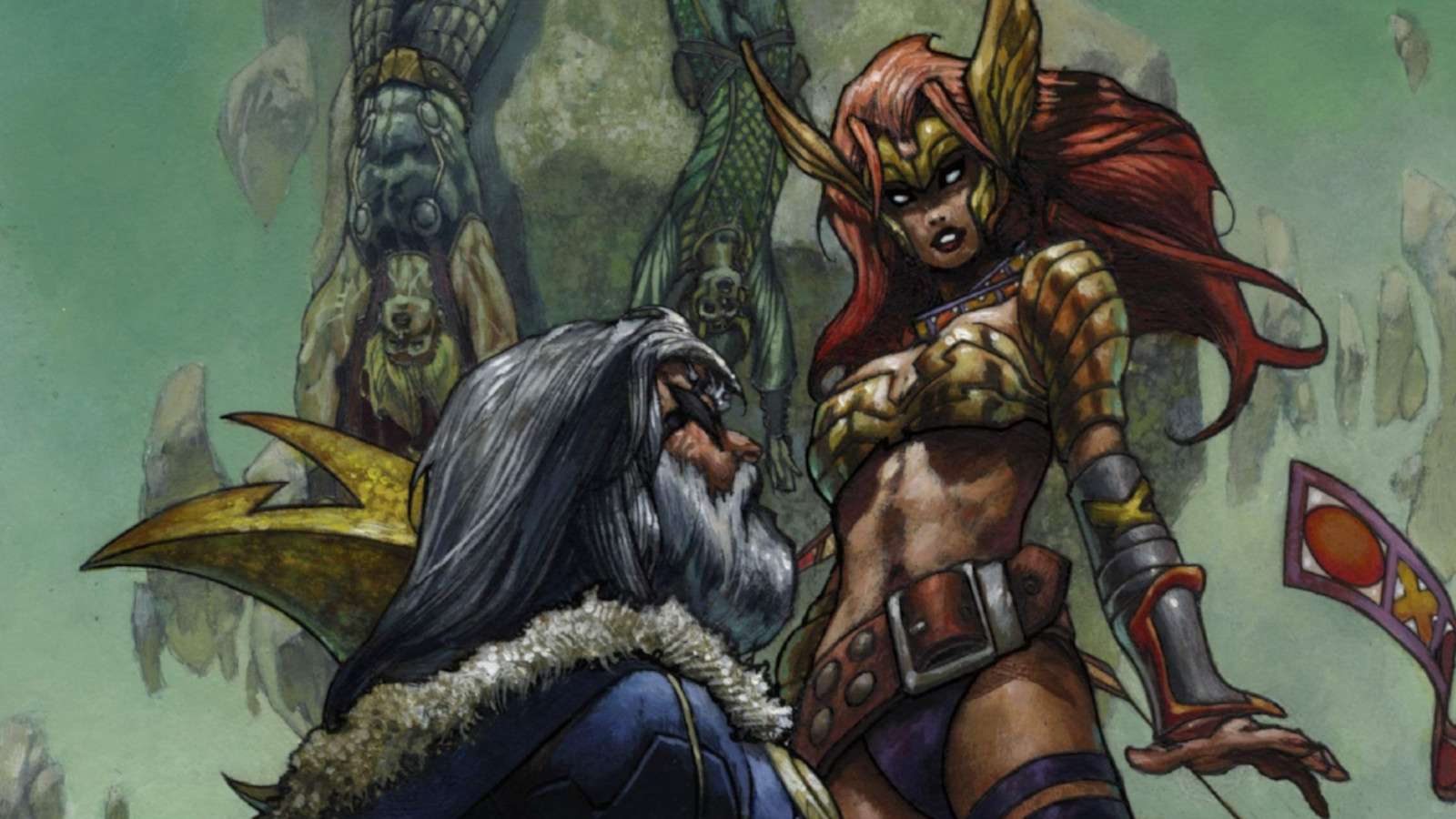 Angela faces off against Odin