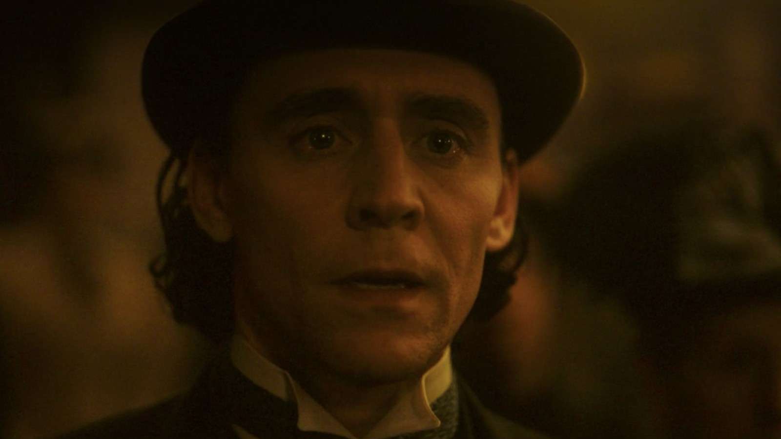 A close up of Tom Hiddleston as Loki