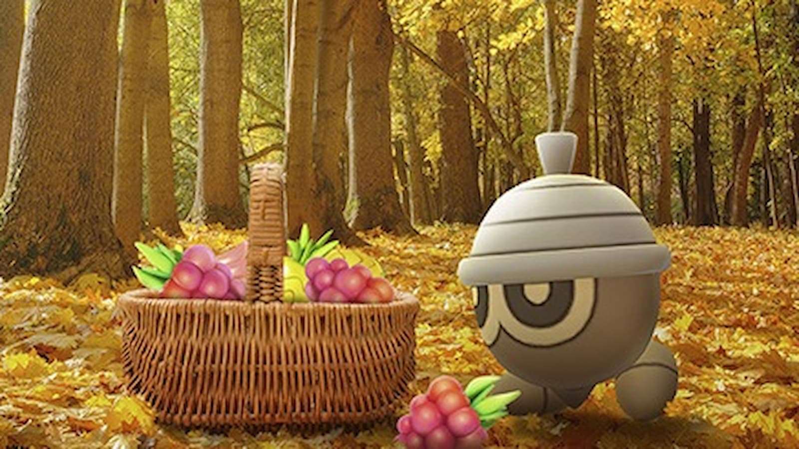 Seedot gathering berries in Pokemon Go