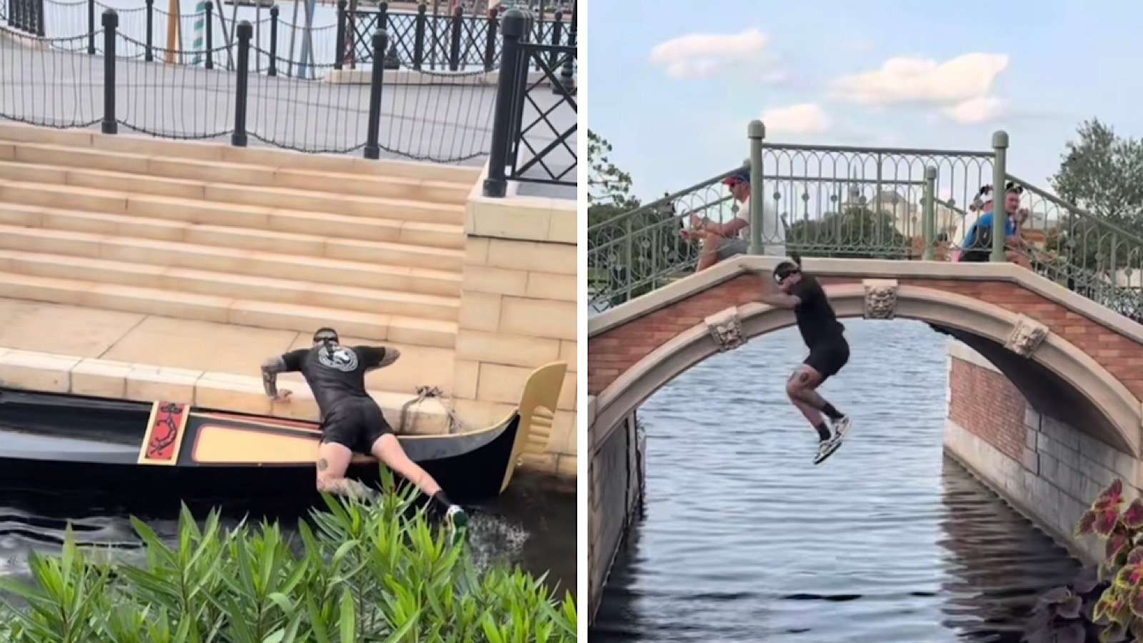 man who jumped into lagoon at epcot in disney might be banned from the attraction forever.