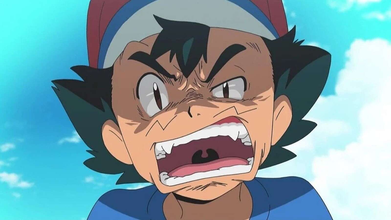 Ash makes an angry face (Local Raids story)