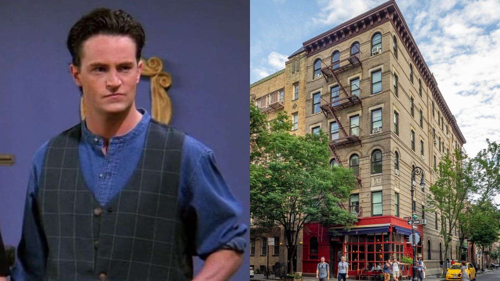 Matthew Perry memorial outside "Friends" apartment in New York City