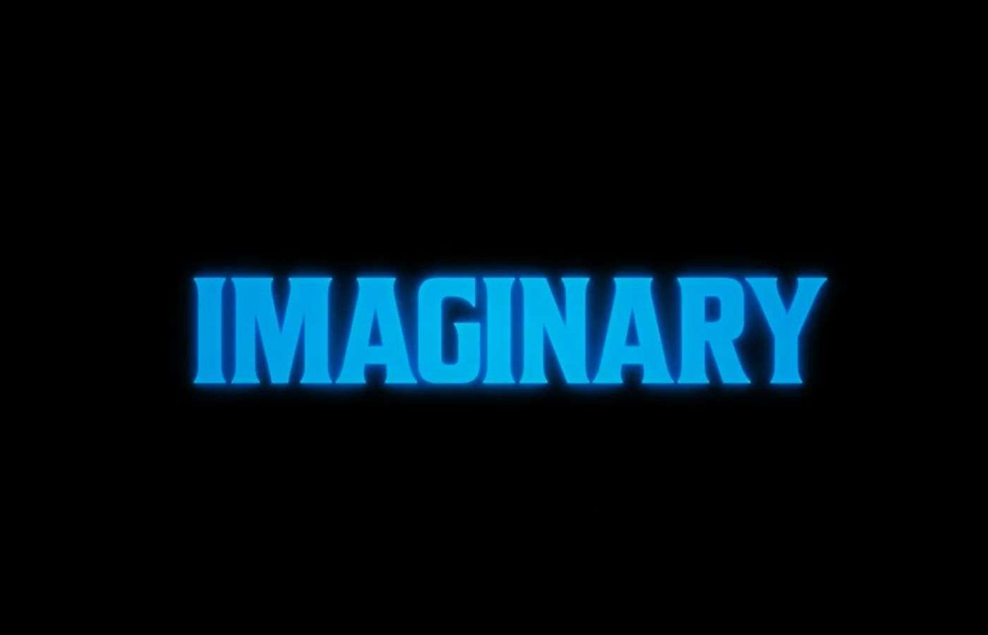 Title card for new Blumhouse Imaginary trailer