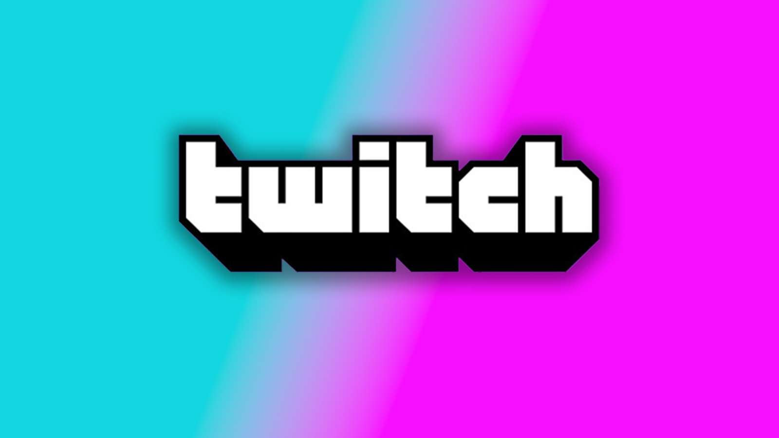 Twitch logo on purple and blue gradient