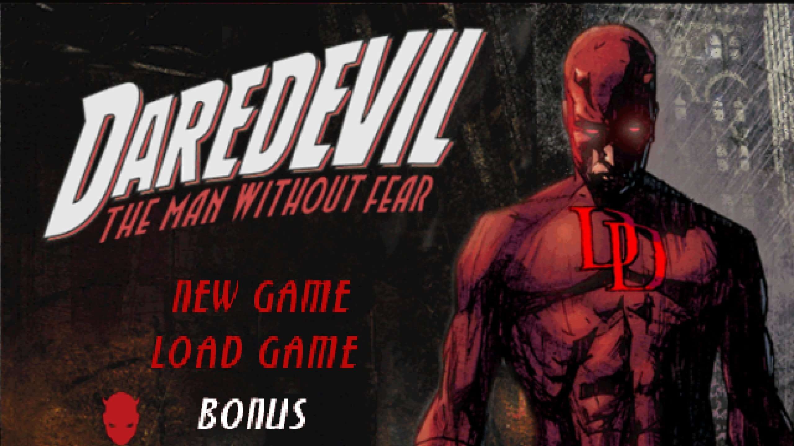 Menu from Daredevil The Man Without Fear PS2