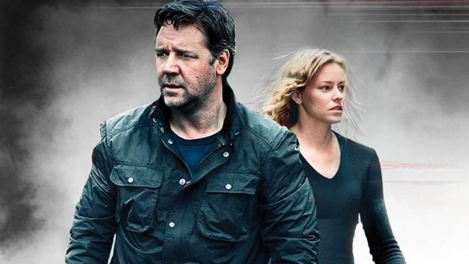 Russell Crowe and Elizabeth Banks on the poster for The Next Three Days