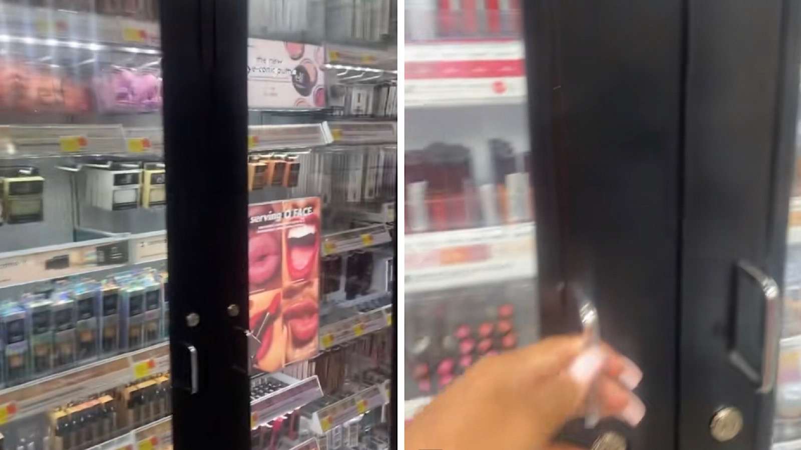 walmart customer shocked to find makeup aisles locked up