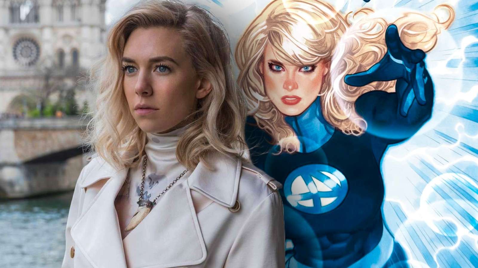 Vanessa Kirby and Sue Storm in the Fantastic Four comics