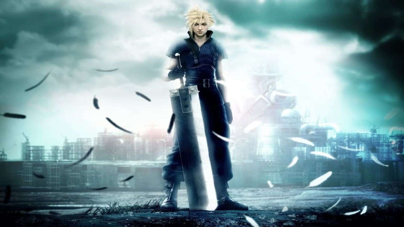 Cloud Strife in the Final Fantasy VII Advent Children promo art
