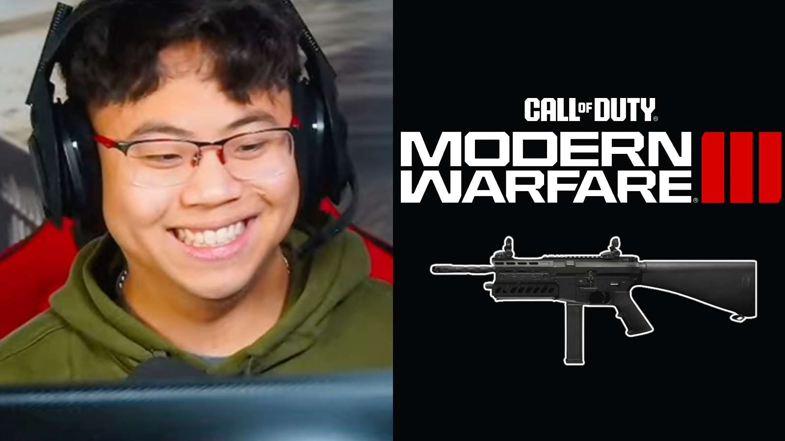 Korean Savage next to image of the Modern Warfare III logo and an AMR9