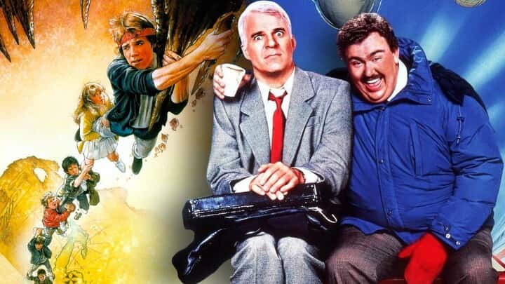 The posters for The Goonies and Planes, Trains and Automobiles