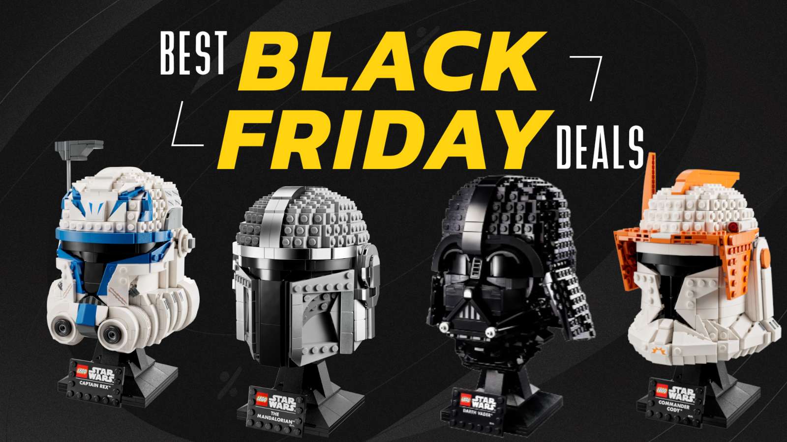 Black friday deals best buy LEGO Star Wars helmets cover image