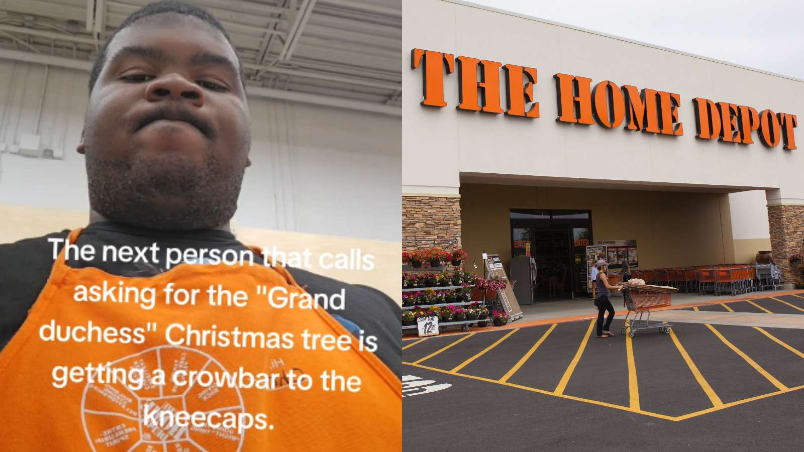 tiktoker arrested for threatening to use crowbar on customers at home depot