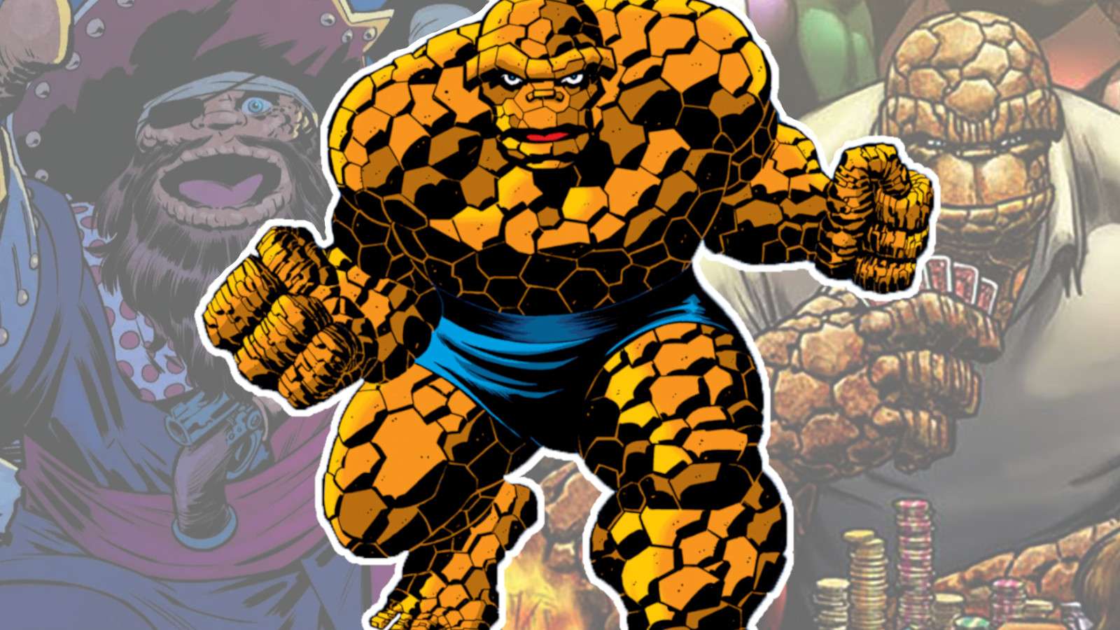 The thing throughout the years in Marvel Comics