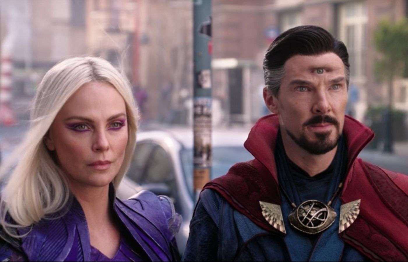 Clea and Doctor Strange in the Multiverse of Madness