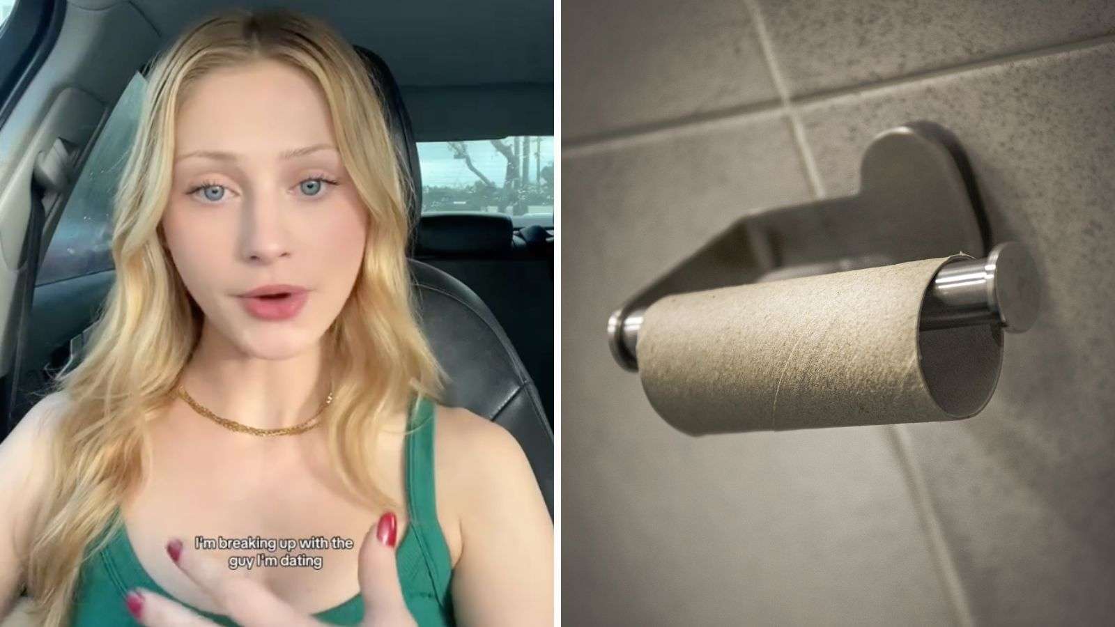 TikToker dumps boyfriend after he refused to get her toilet paper