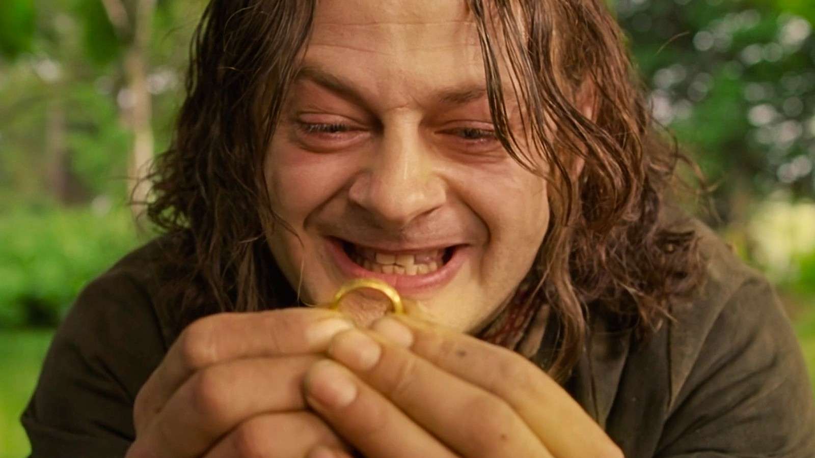 Andy Serkis as Smeagol in Lord of the Rings