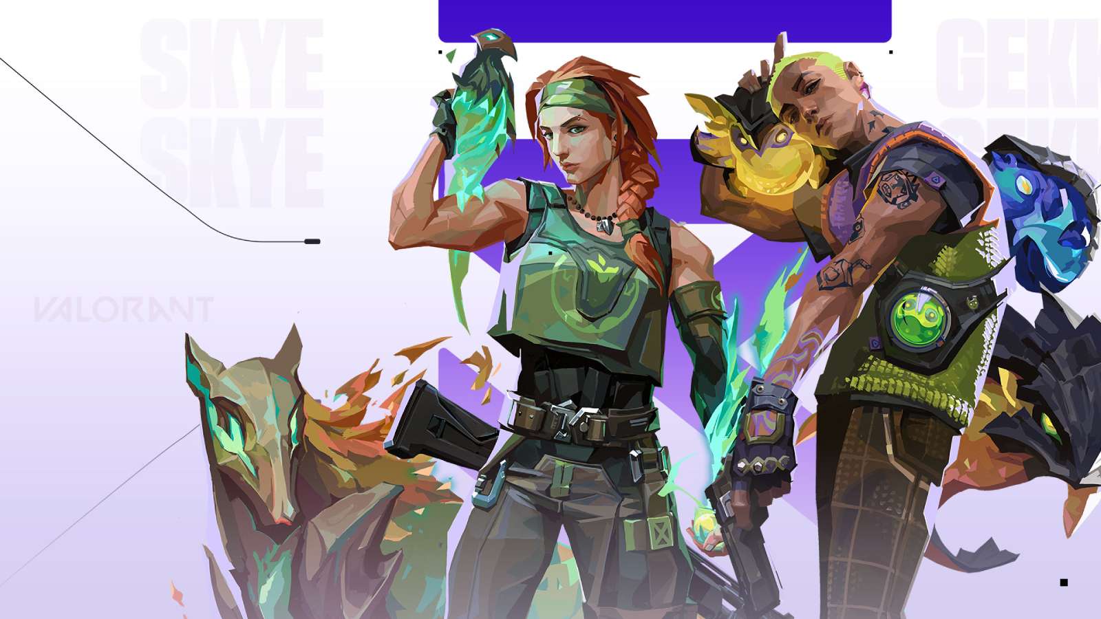 an image of Skye and Gekko in Valorant patch 7.12