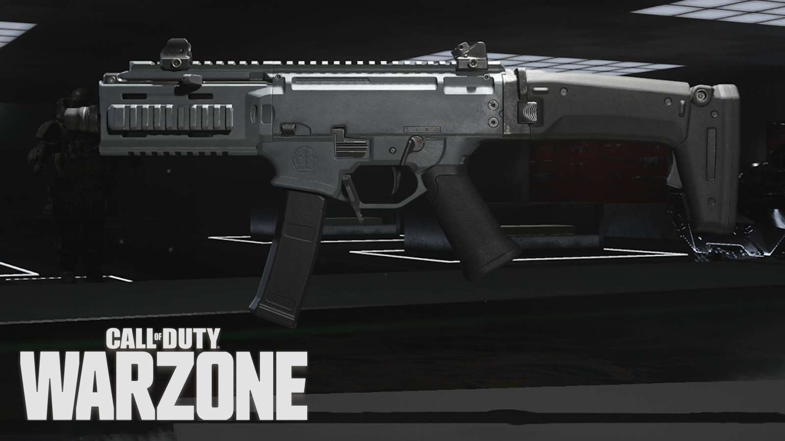Rival-9 SMG with Call of Duty: Warzone logo.