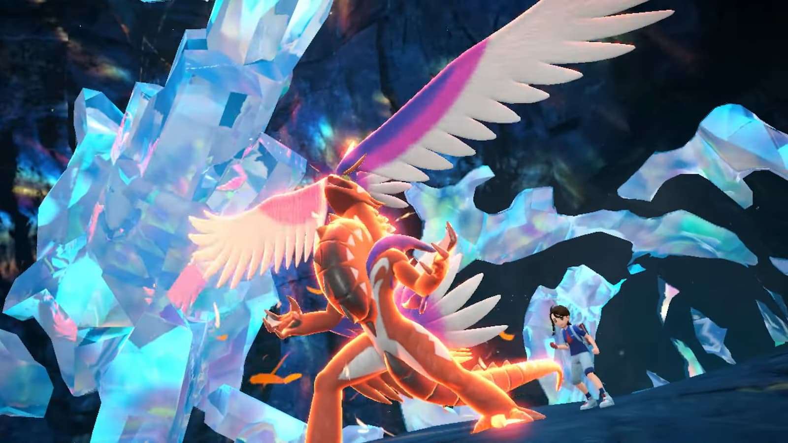 Koraidon with wings in Pokemon Scarlet & Violet