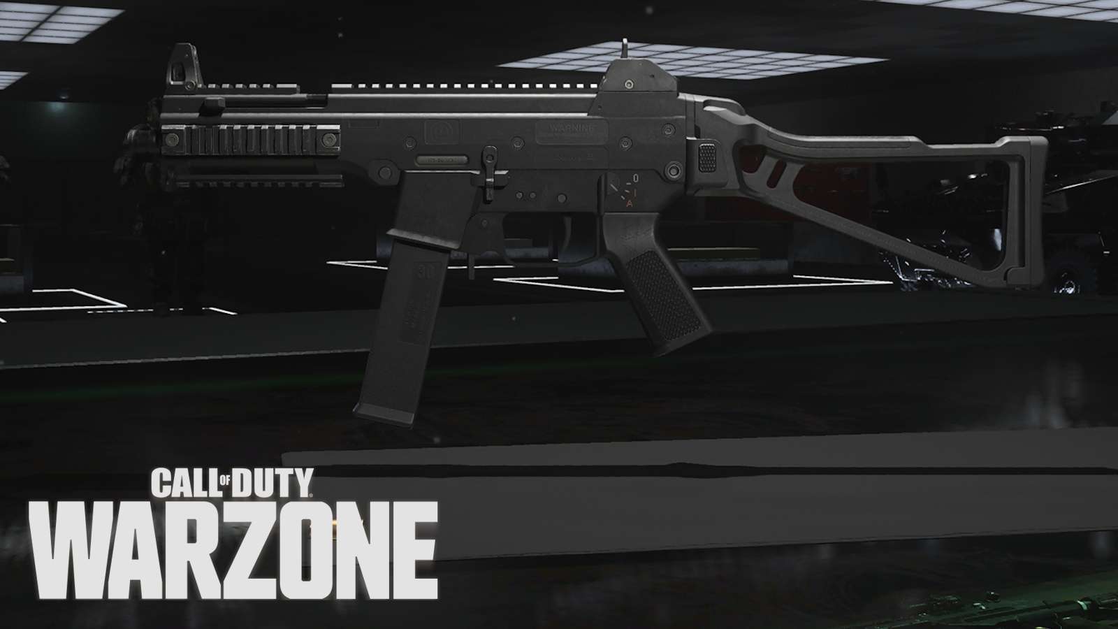 Striker SMG with Warzone logo.