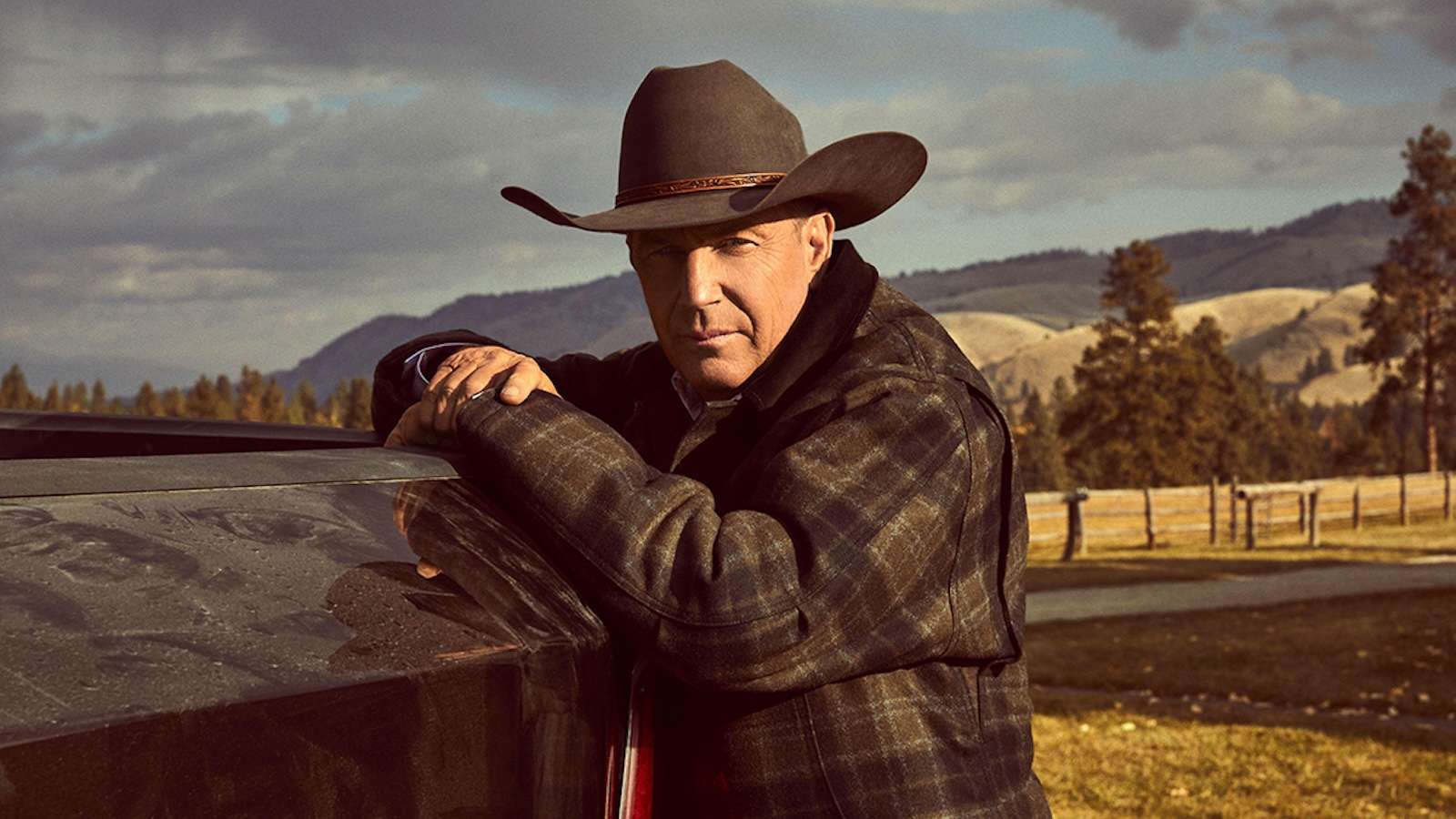 Kevin Costner as John Dutton in Yellowstone poster