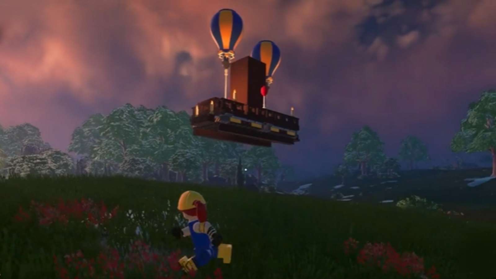 A LEGO Fortnite airship was built by a player in the game.