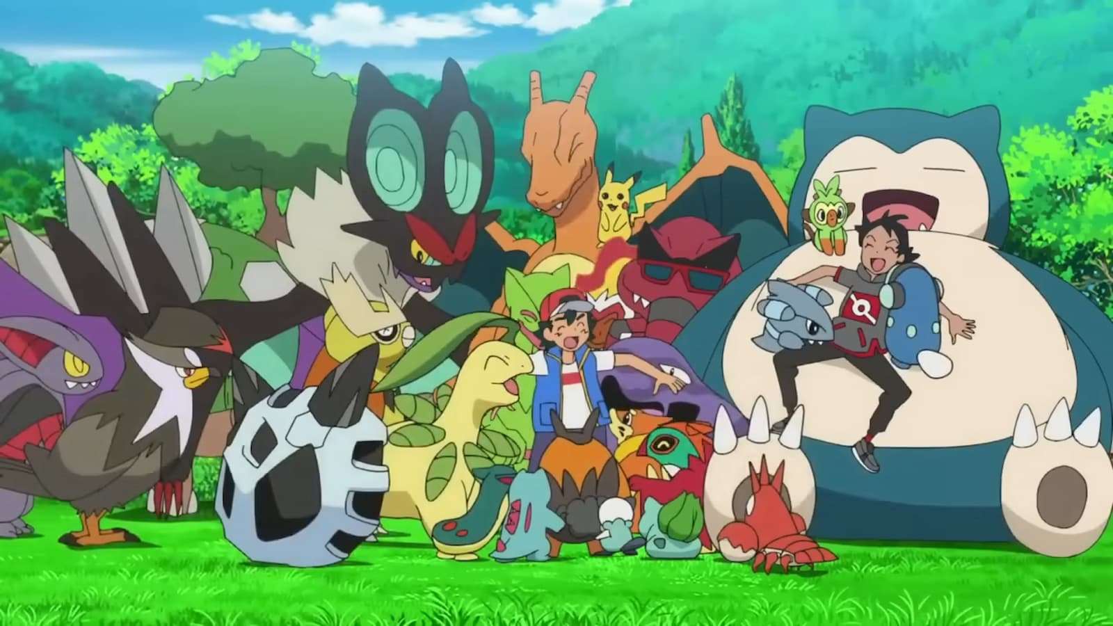 Ash reunites with his Pokemon
