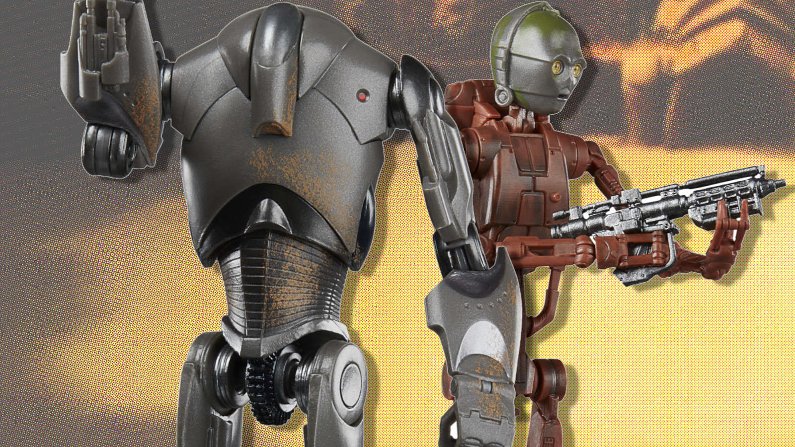 Star Wars Black Series C-C3P0 (Battle Droid Body) and Super Battle Droid Figures