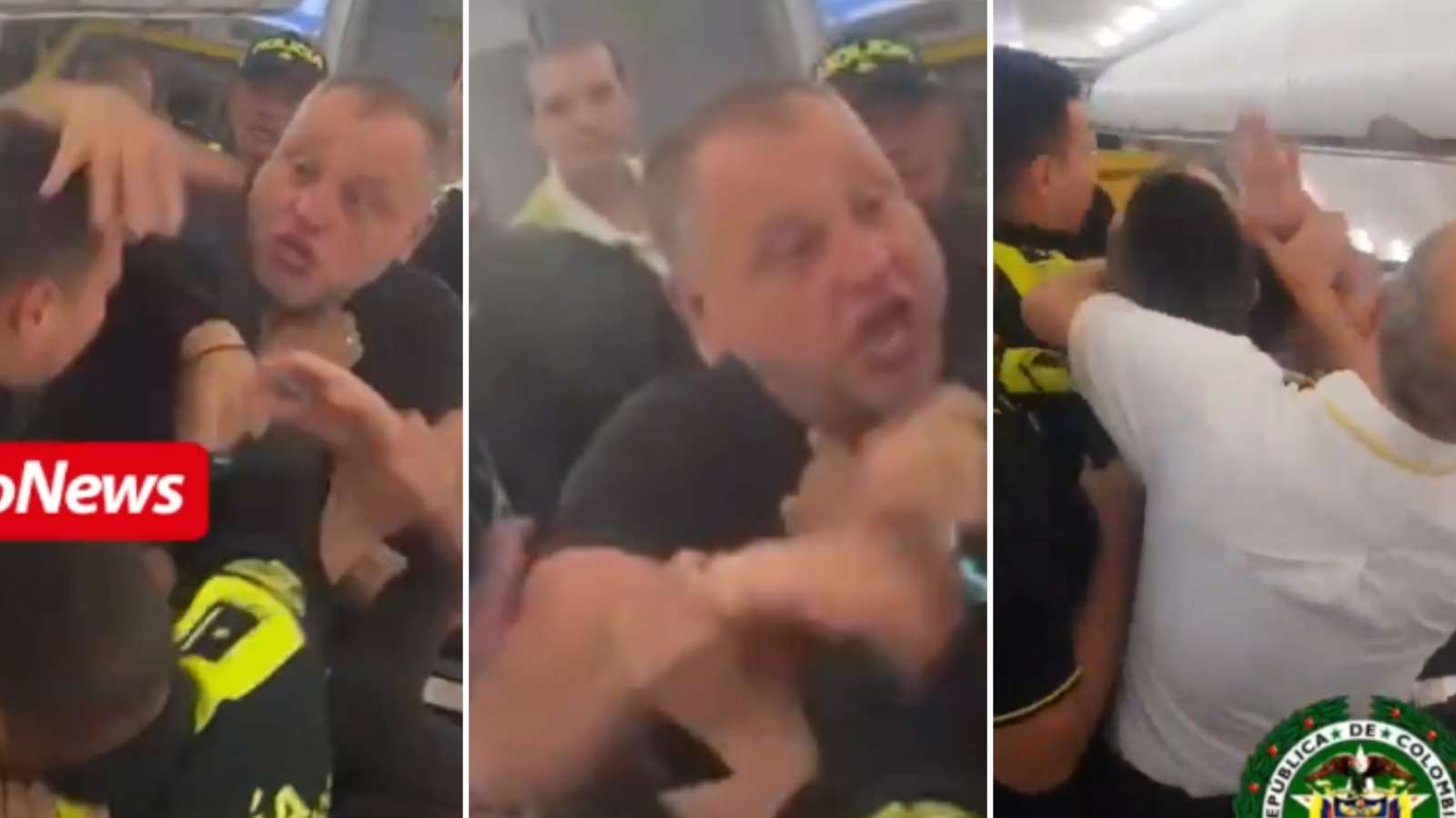 drunk man attacks police on spirit airline flight