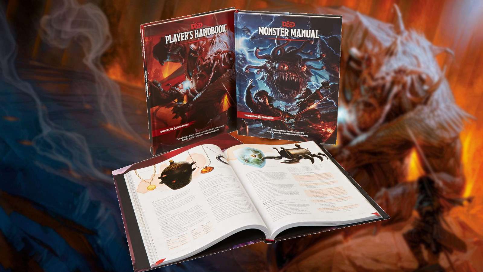 D&D Player's Handbook, Monster Manual and open DM's guide