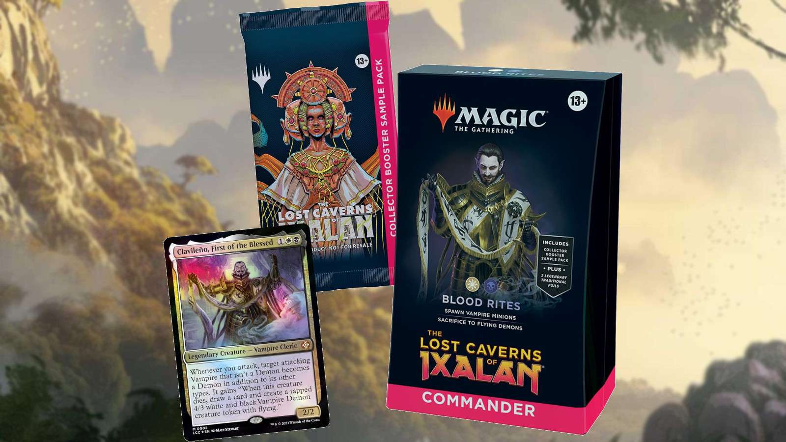 MTG Ixalan Commander deck, pack, and card