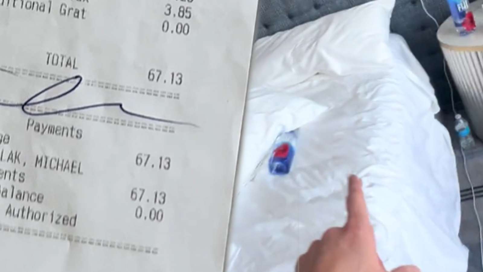 Viewers baffled as hotel charges man $67 for two waters and a coffee