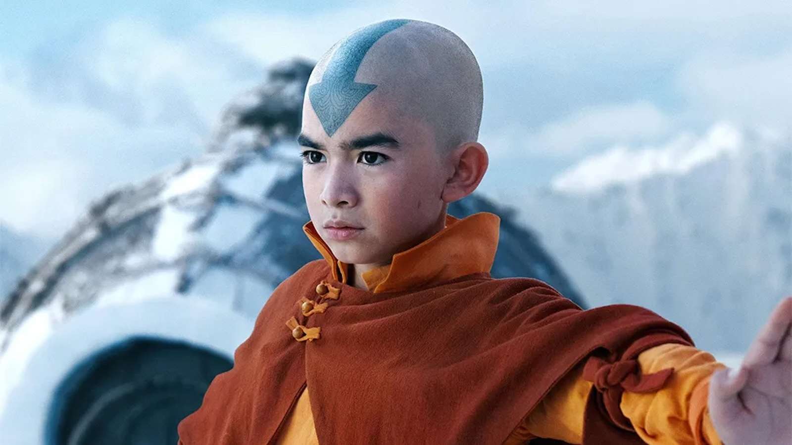 Aang in Avatar: The Last Airbender on Netflix