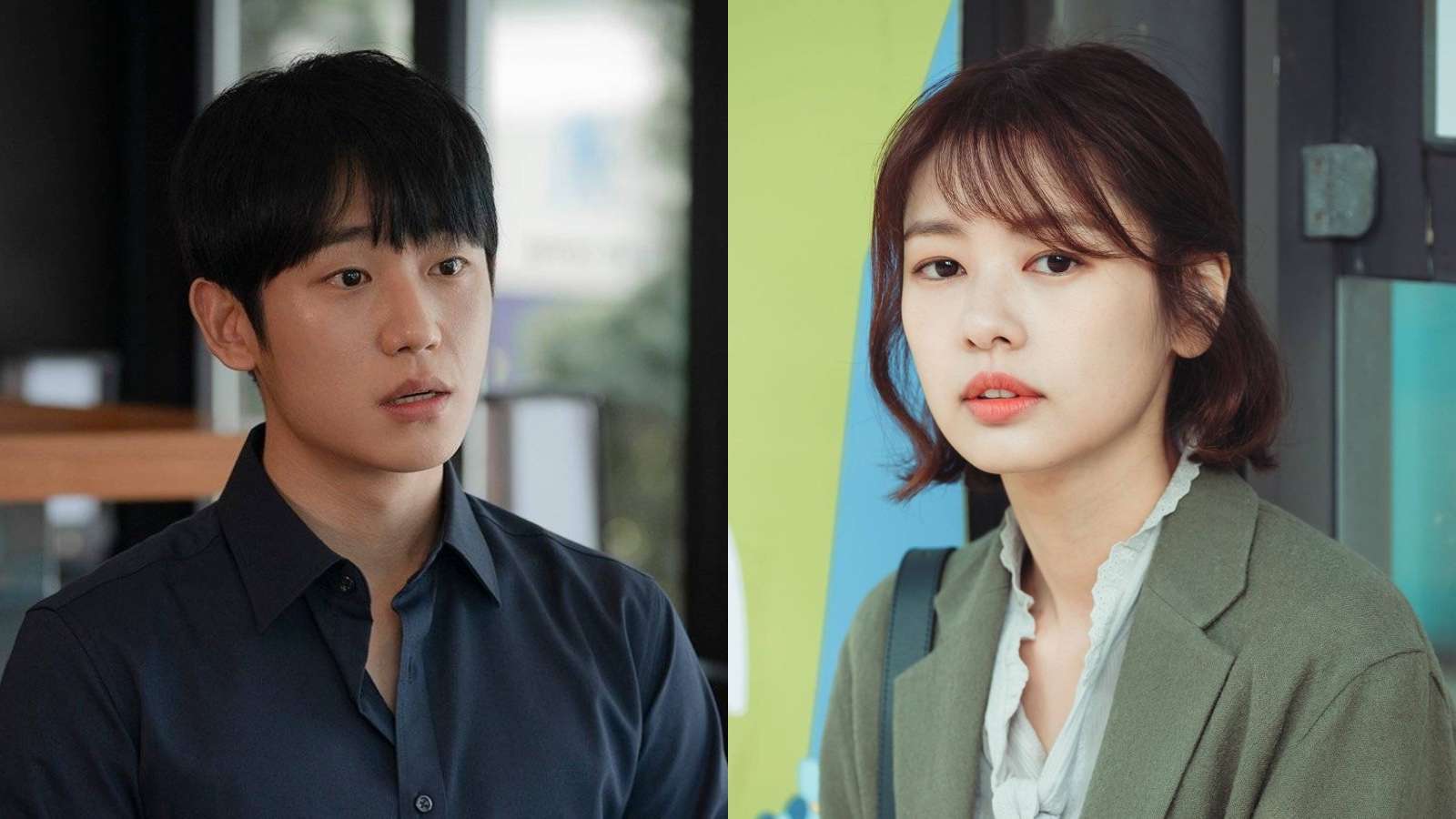 Jung Hae-in and Jung So-min in One Spring Night and The Smile Has Left Your Eyes.
