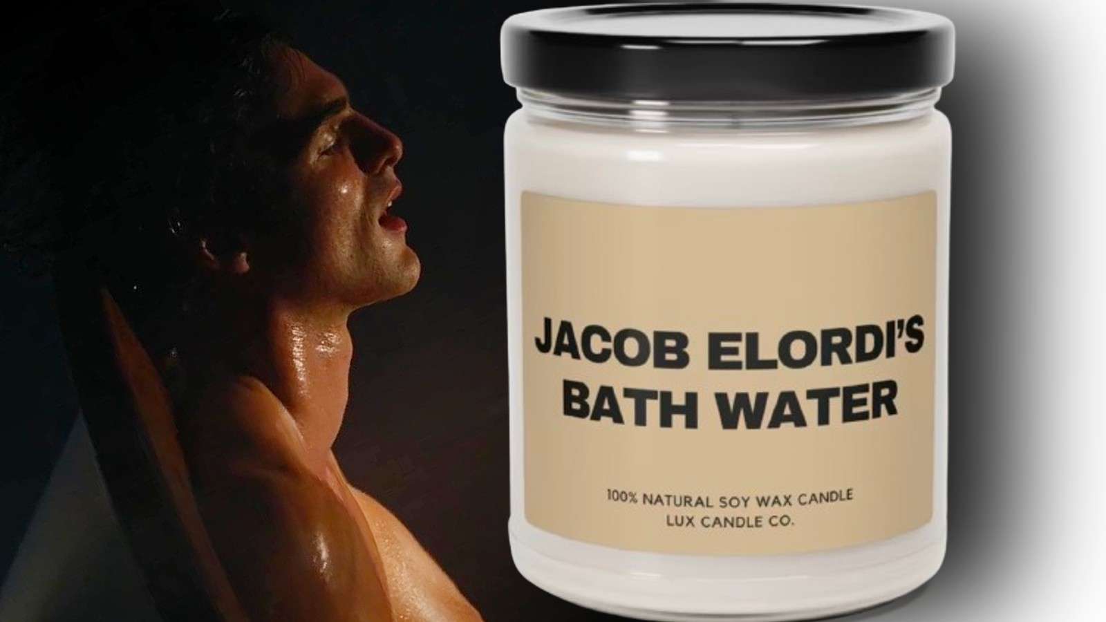 Jacob Elordi's bath scene in Saltburn and the bathwater candle