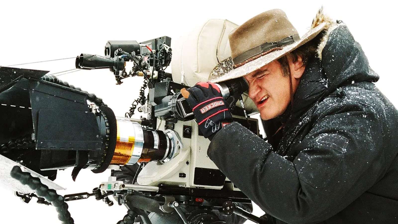 Quentin Tarantino directing The Hateful Eight.