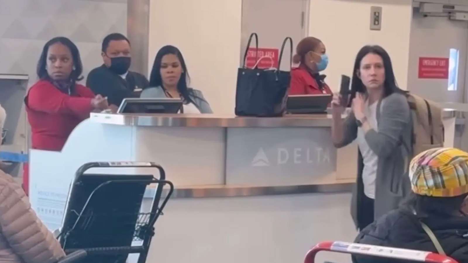 Delta passenger curses at staff and rants about her period in airport meltdown