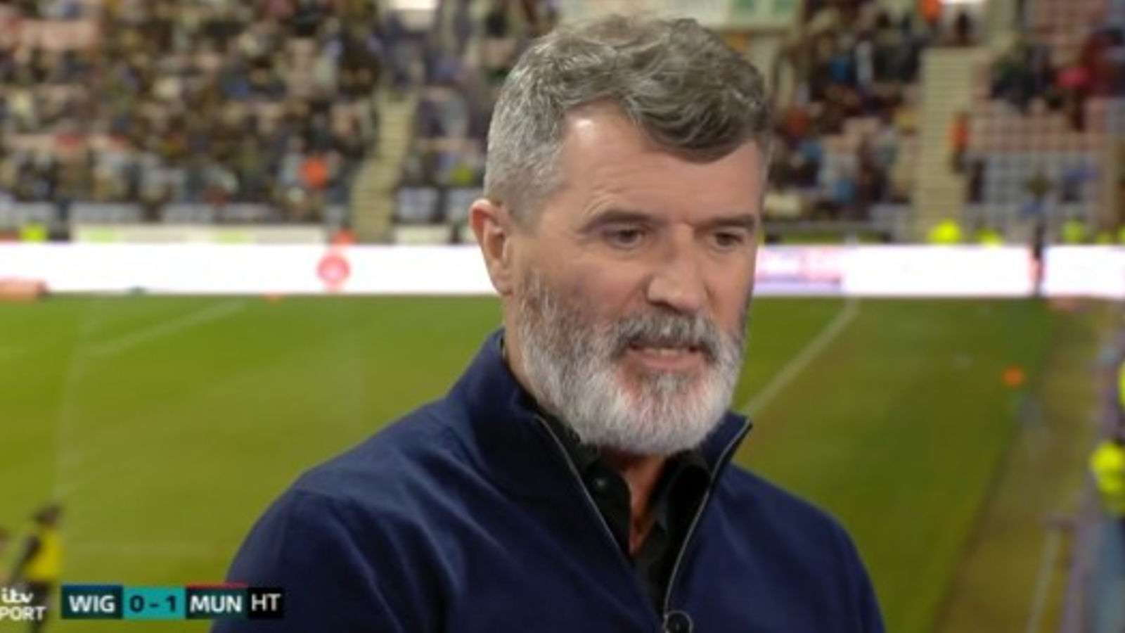 Roy Keane on punditry duty for ITV Sport