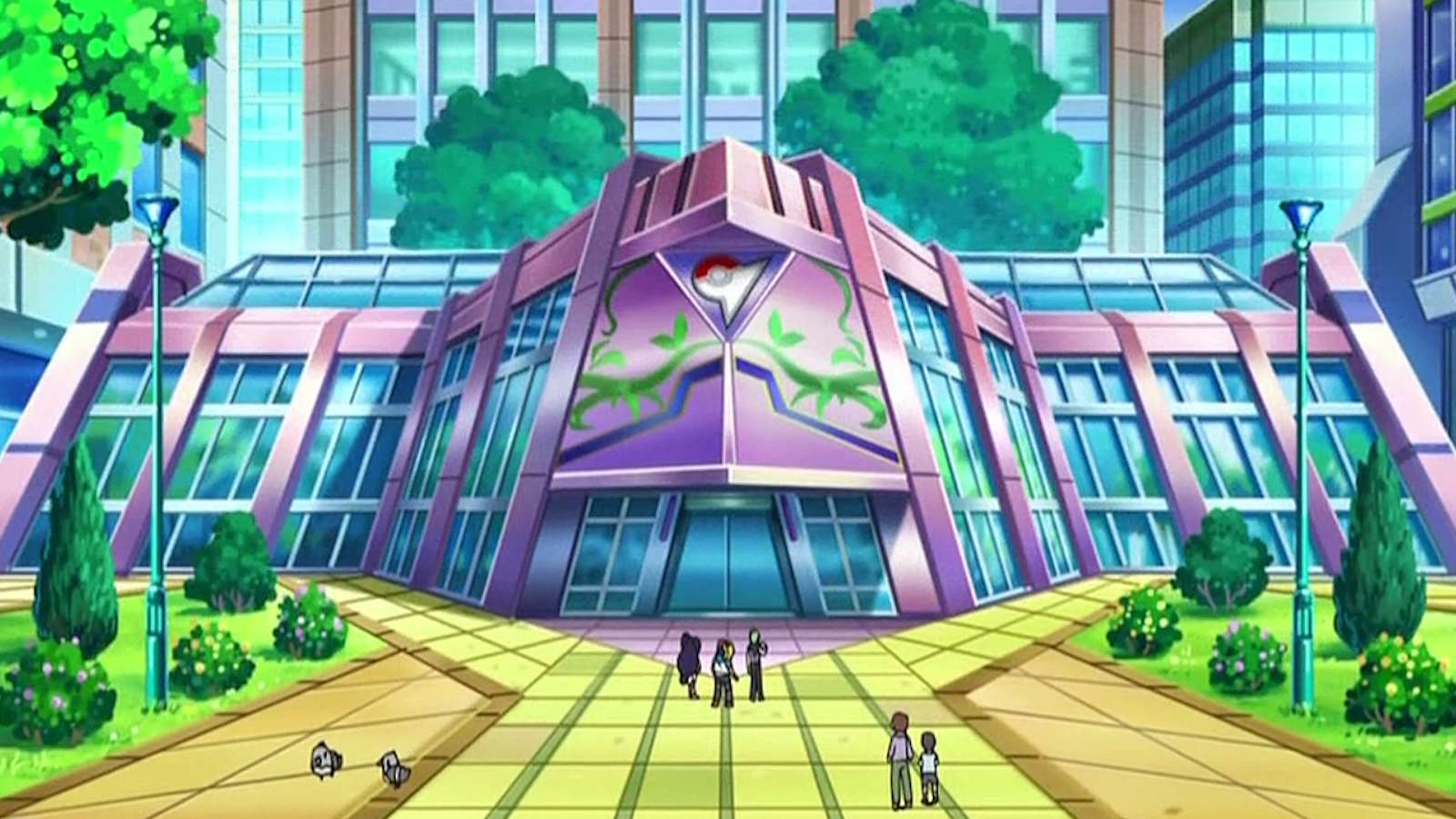 Castelia Gym as it appears in the Pokemon anime.