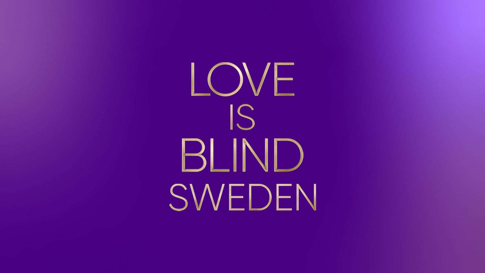 The Season 1 logo for Love Is Blind Sweden