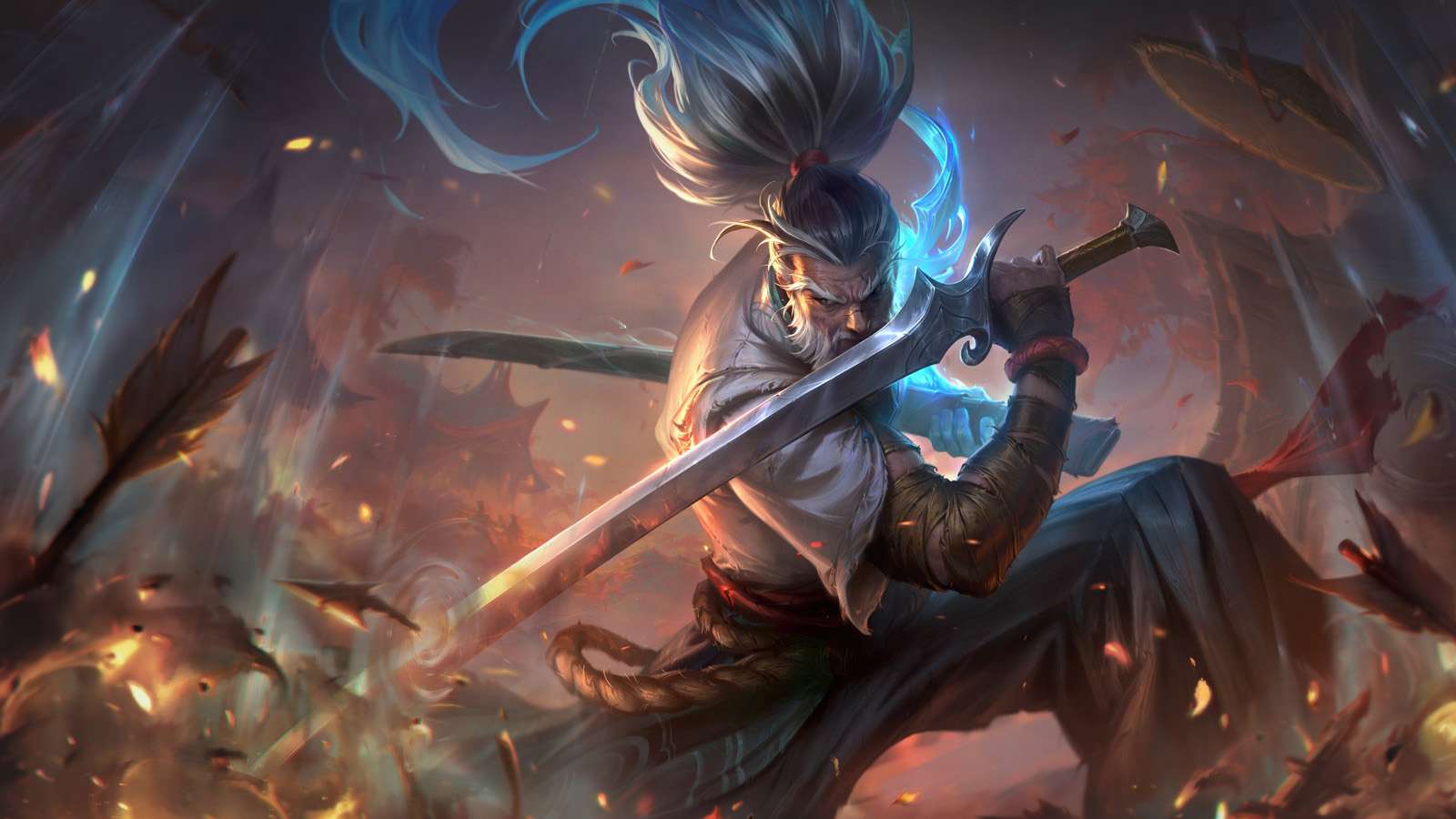 Official splash art for the Foreseen Yasuo skin