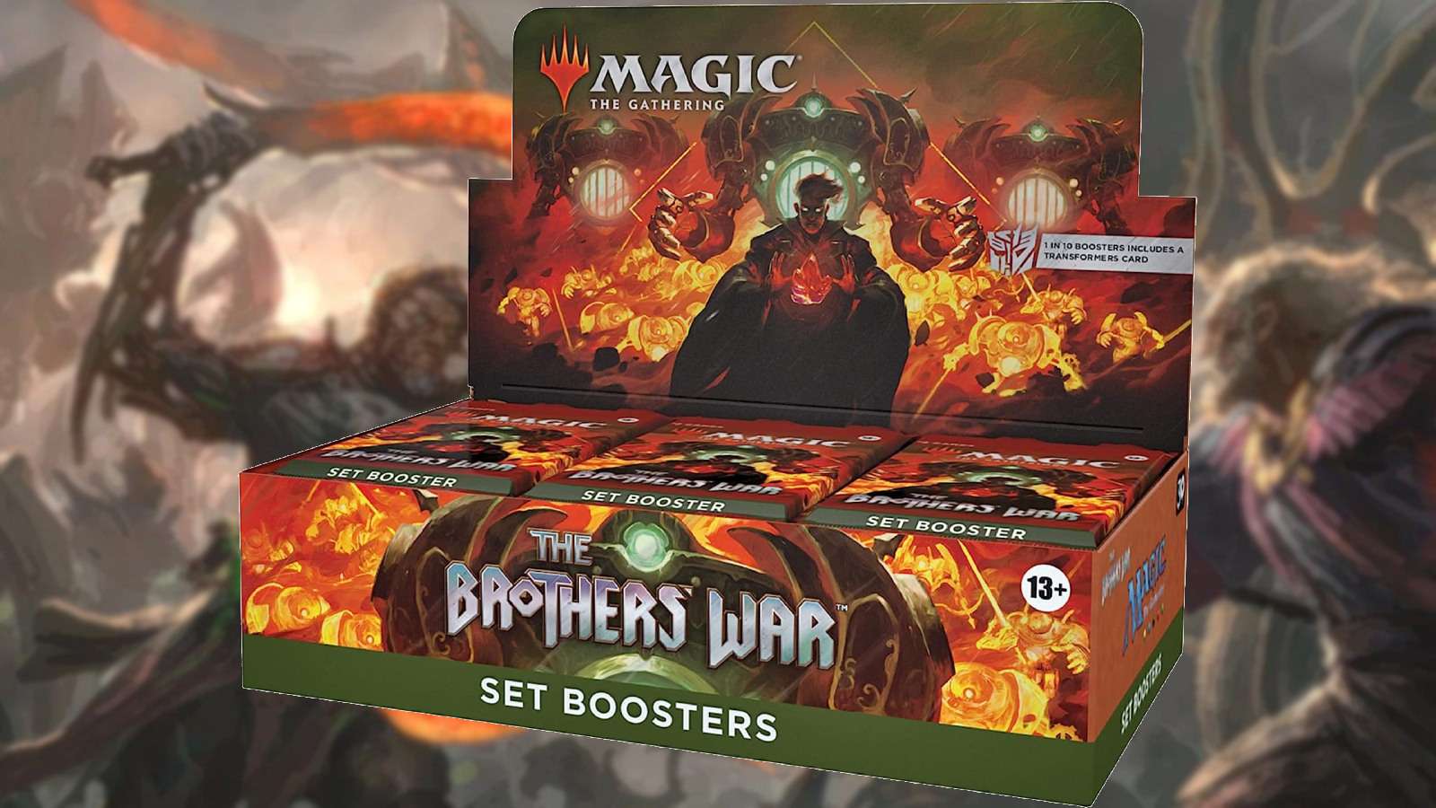 MTG Brothers' War box and background