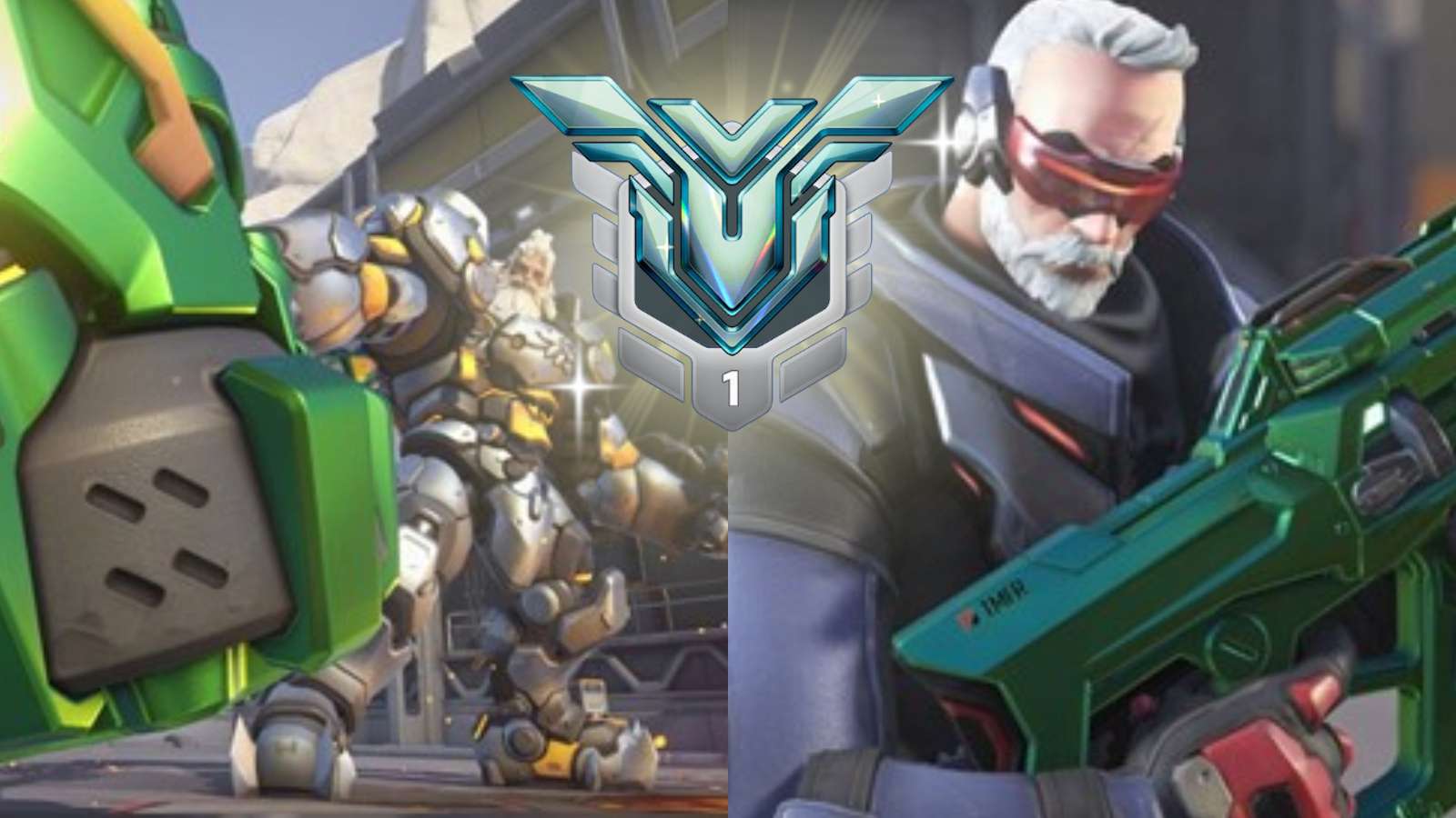 reinhardt and soldier 76 with ow2 ranked changes
