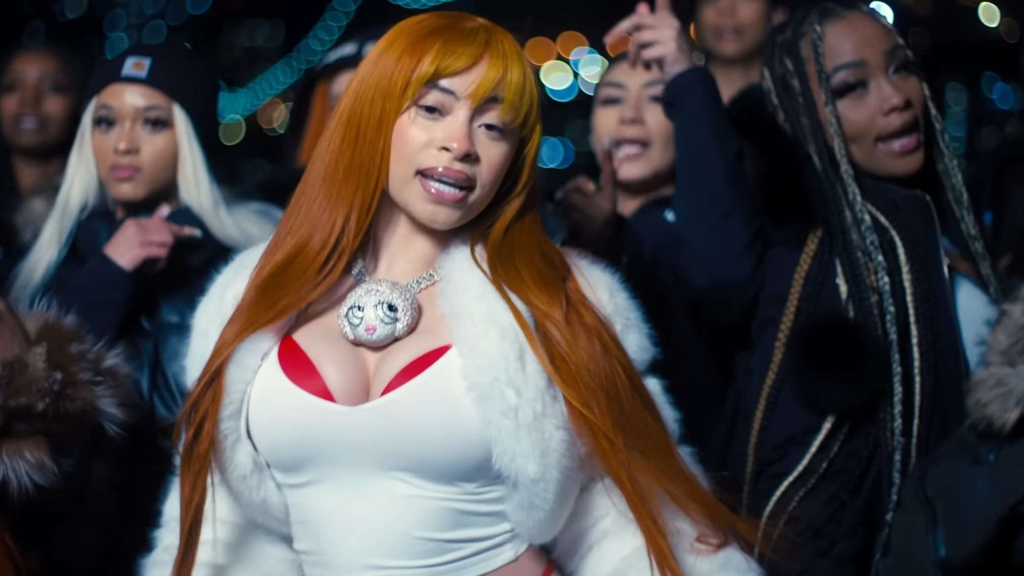 Ice Spice performing in her 'In Ha Mood' music video