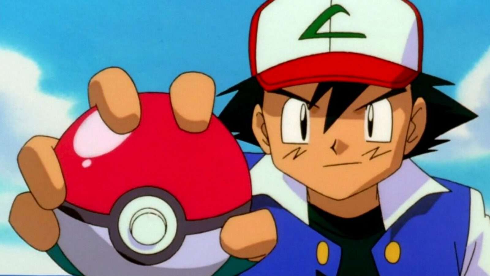 Ash Ketchum from Pokemon Go catching a Pokemon with a Poke Ball.