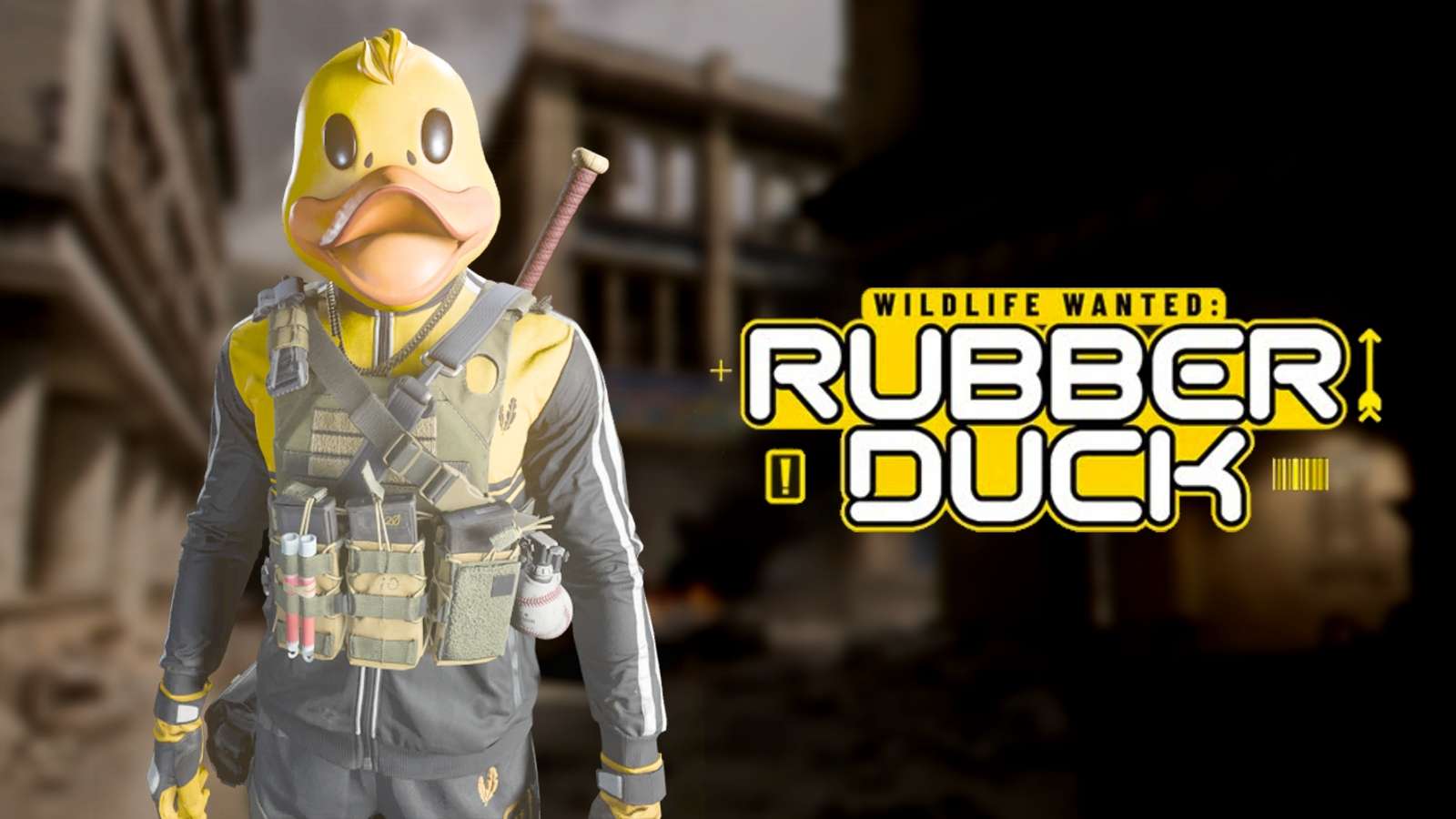 rubber duck skin on invasion blurred background